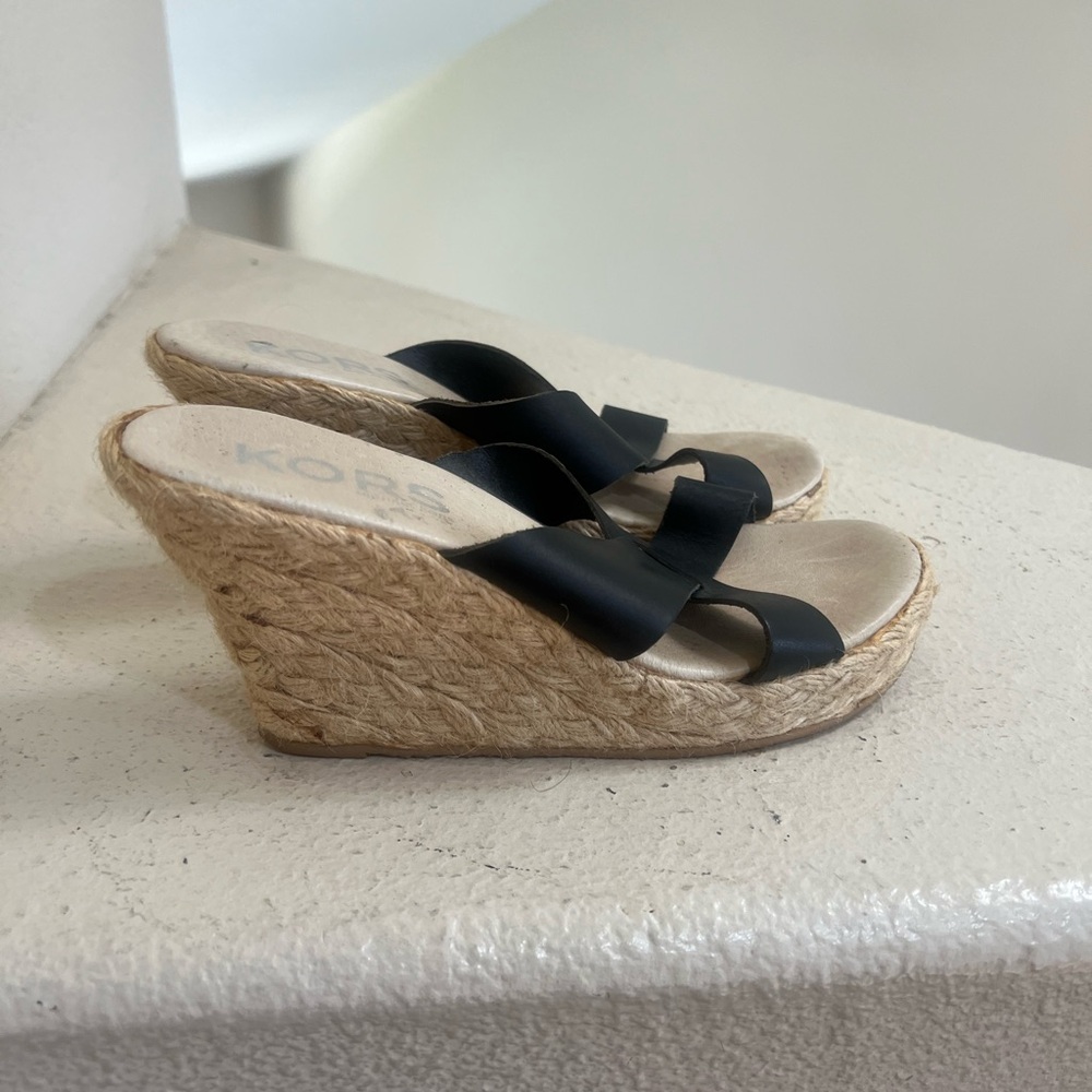 MICHAEL‎ KORS Espadrille Wedge Mules Platform Sandals Sandal Women's Size 7.3